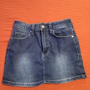 Denim Skirt - Shein